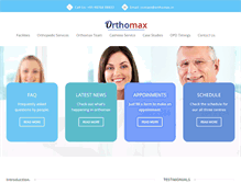 Tablet Screenshot of orthomax.in